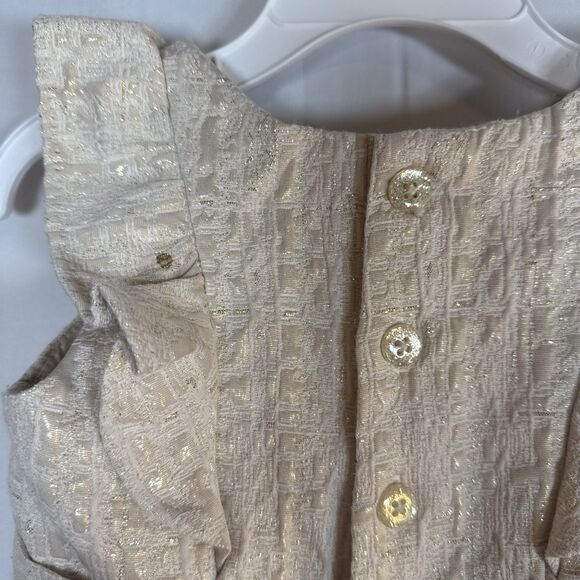 Osh Kosh B Gosh Girl's Sleeveless Dress Size 12 Month Gold  Holiday Christmas - Picture 6 of 10